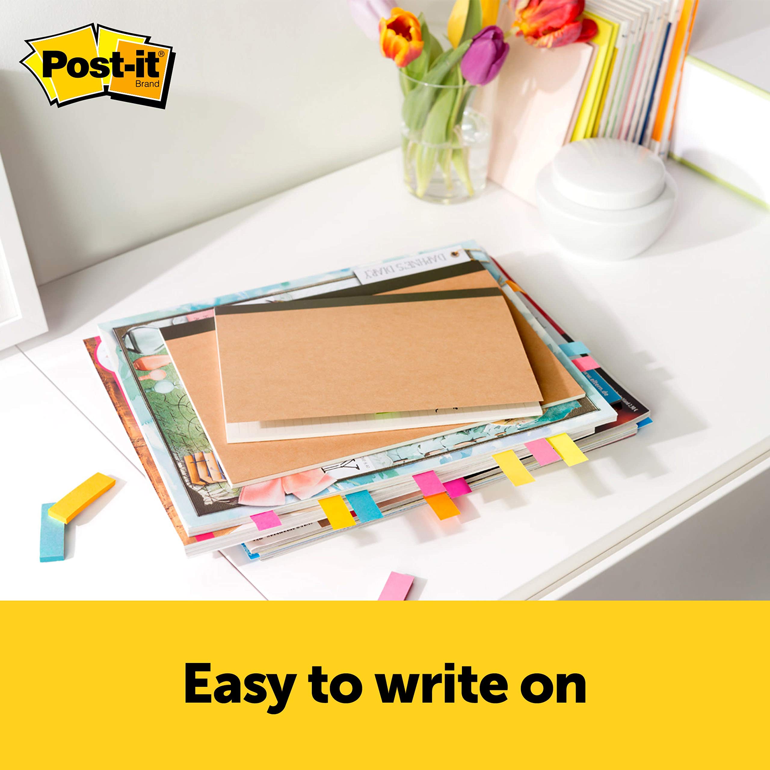 Foto 4 | Marcadores De Página Post-it De 1,3 Cm X 5 Cm, Colores Surtidos, 50 Hojas - Venta Internacional.
