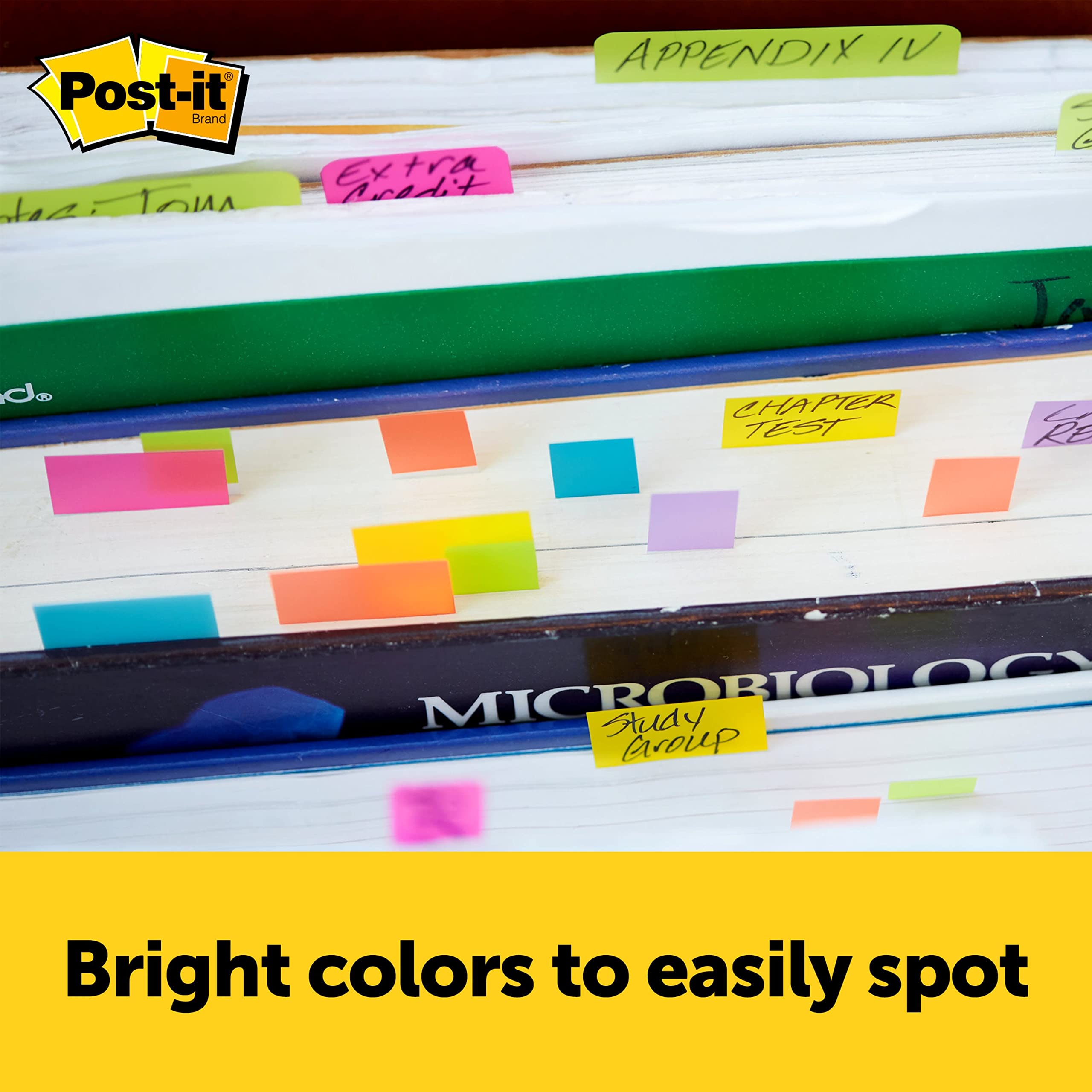Foto 5 | Marcadores De Página Post-it De 1,3 Cm X 5 Cm, Colores Surtidos, 50 Hojas - Venta Internacional.