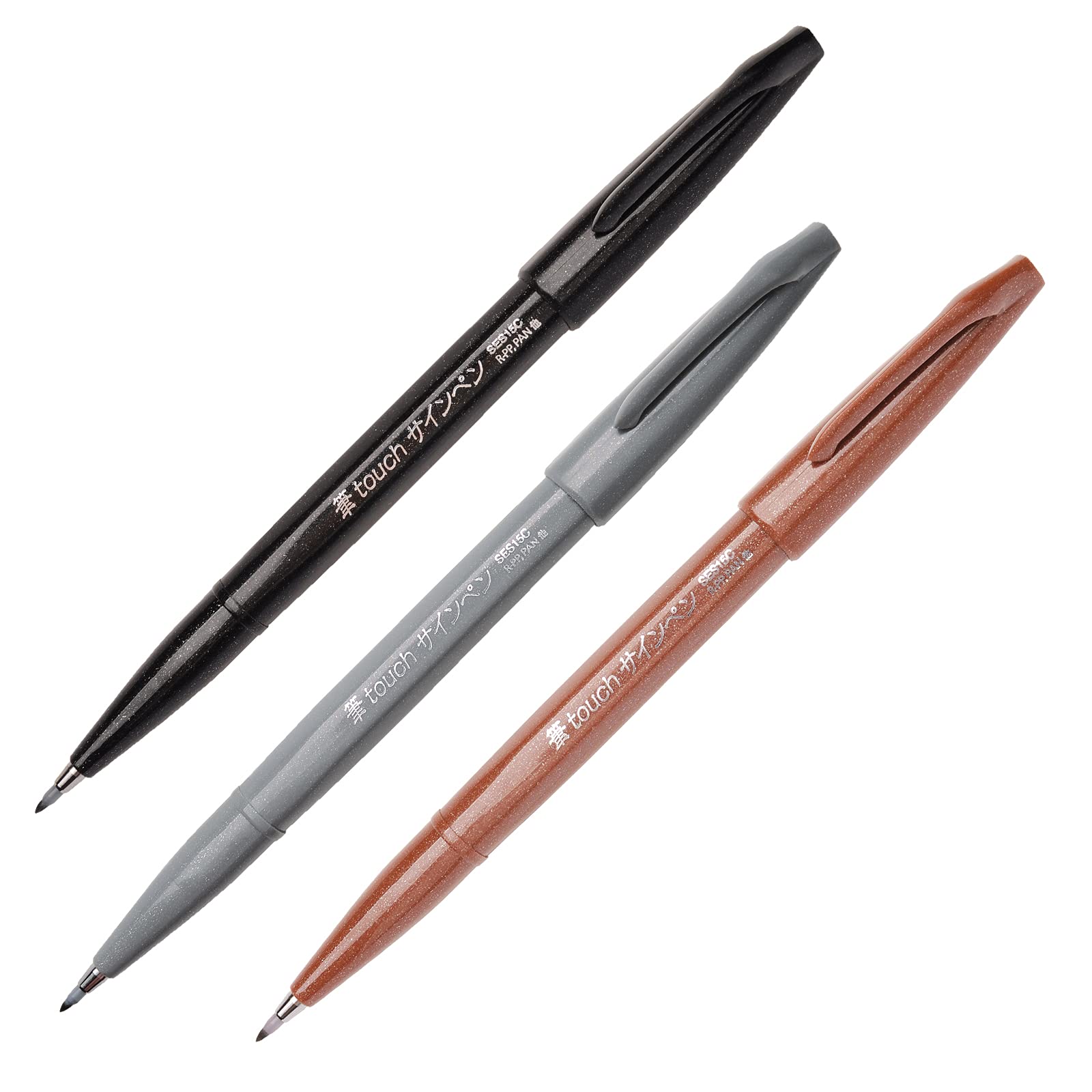 Foto 3 pulgar | Marcadores Con Punta De Pincel Pentel 3 U-ses15c-aen-est A Base De Agua - Venta Internacional.