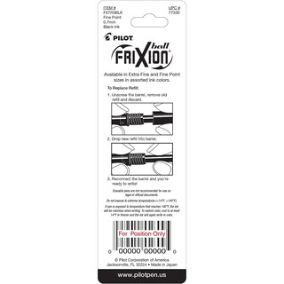 Foto 5 | Recambios De Tinta De Gel Pilot Frixion Ball, Bolígrafos Borrables De 0,7 Mm, Paquete De 3 - Venta Internacional.