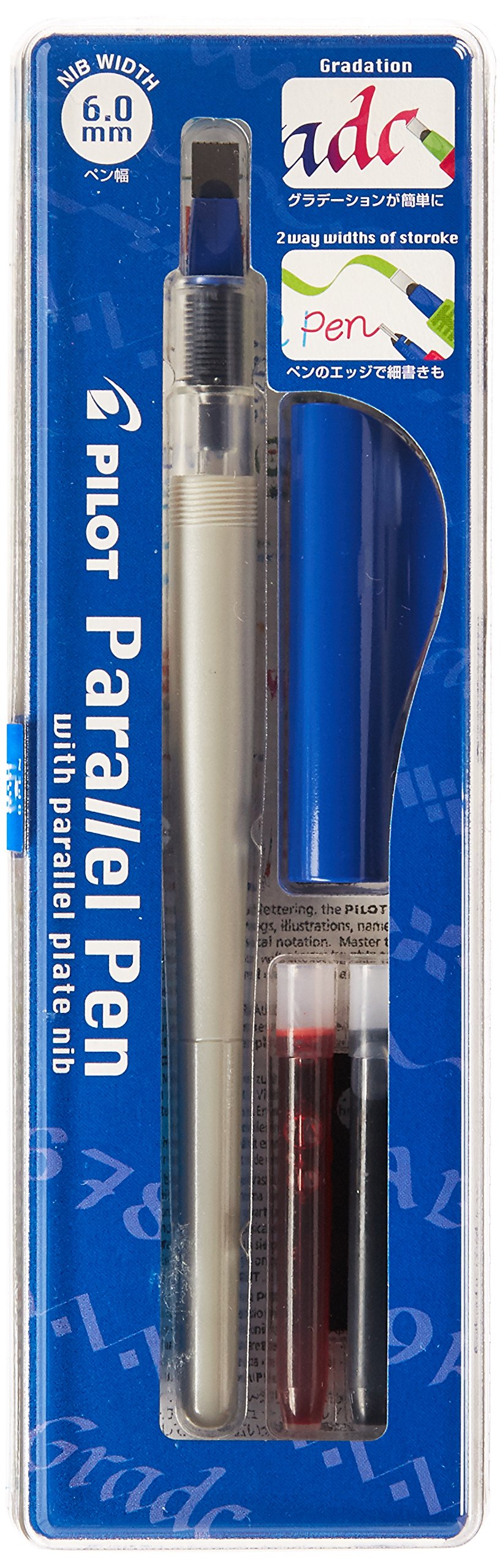 Foto 2 pulgar | Juego De Bolígrafos De Caligrafía Pilot Parallel Con Punta De 6,0 Mm Con Cartuchos De Tinta - Venta Internacional.