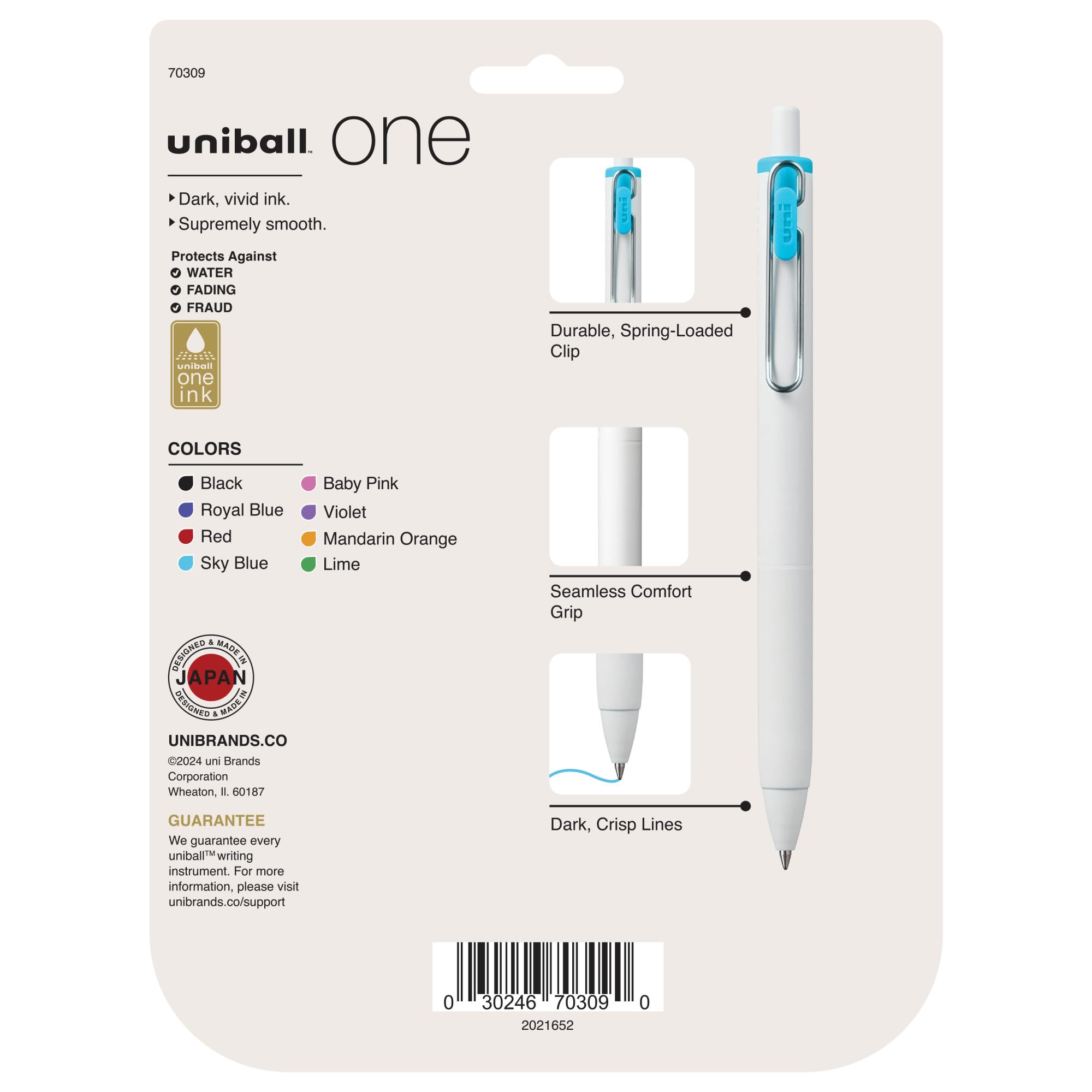 Foto 7 | Bolígrafos de Gel Uni-ball de 0,7 mm Punta Mediana Paquete de 8- Venta Internacional