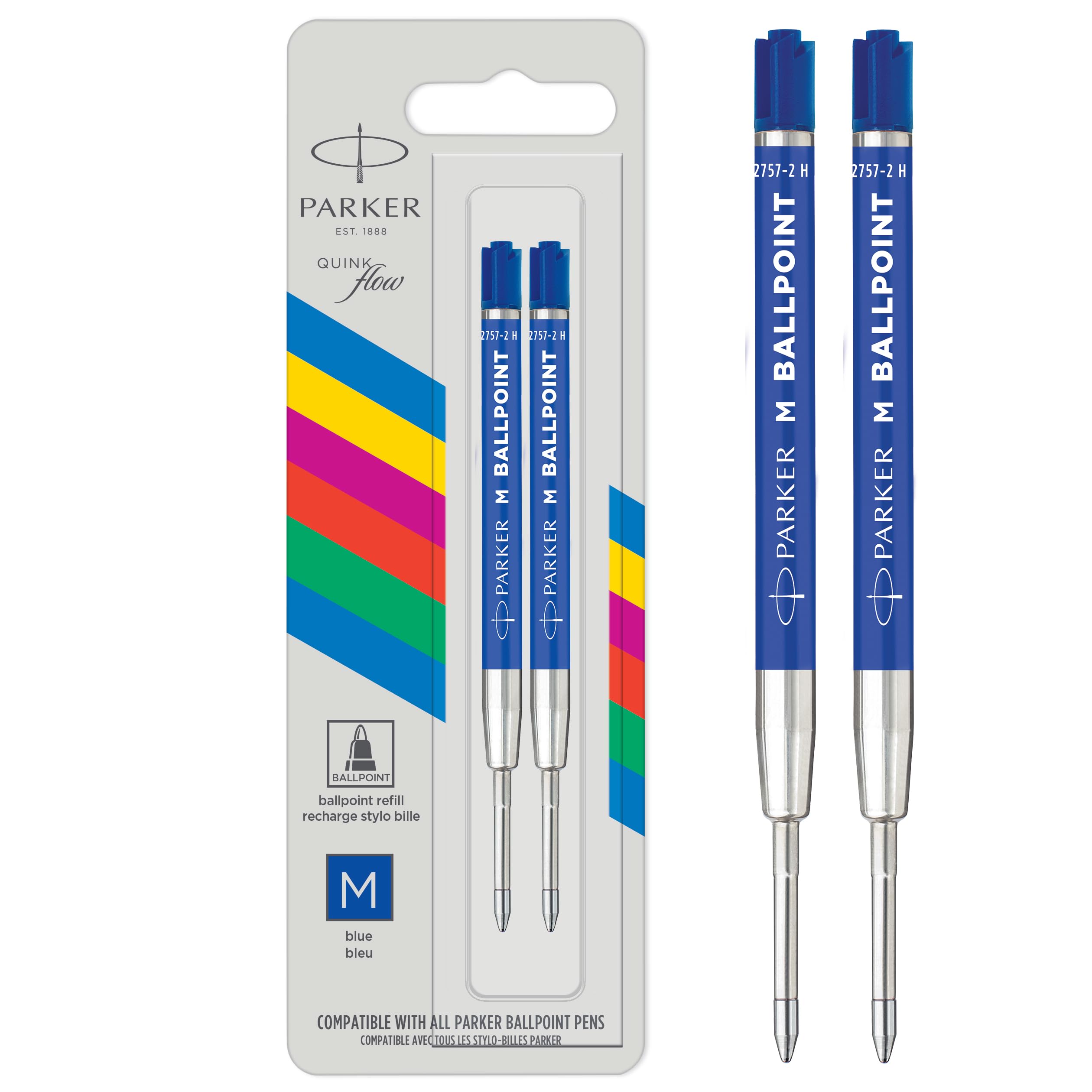 Foto 2 pulgar | Recarga Parker Quinkflow Basic Blue para Bolígrafo 1- Venta Internacional