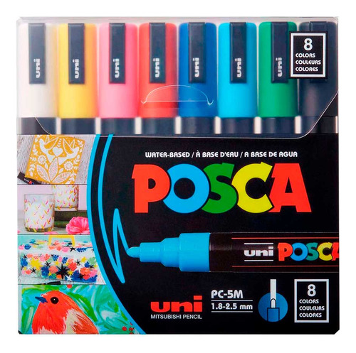 Foto 1 | Posca 5m Marcadores Acrílico Multicolor