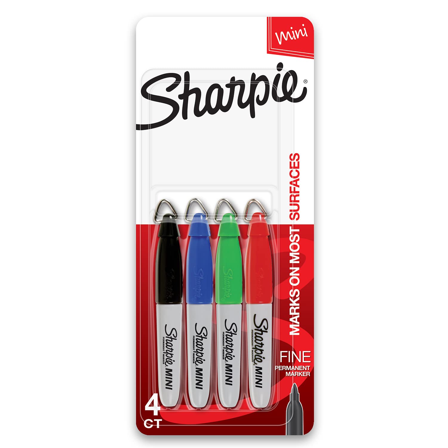Foto 1 | Rotuladores Permanentes Sharpie Mini Fine Point, 4 Colores - Venta Internacional.