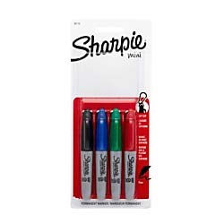 Foto 5 pulgar | Rotuladores Permanentes Sharpie Mini Fine Point, 4 Colores - Venta Internacional.