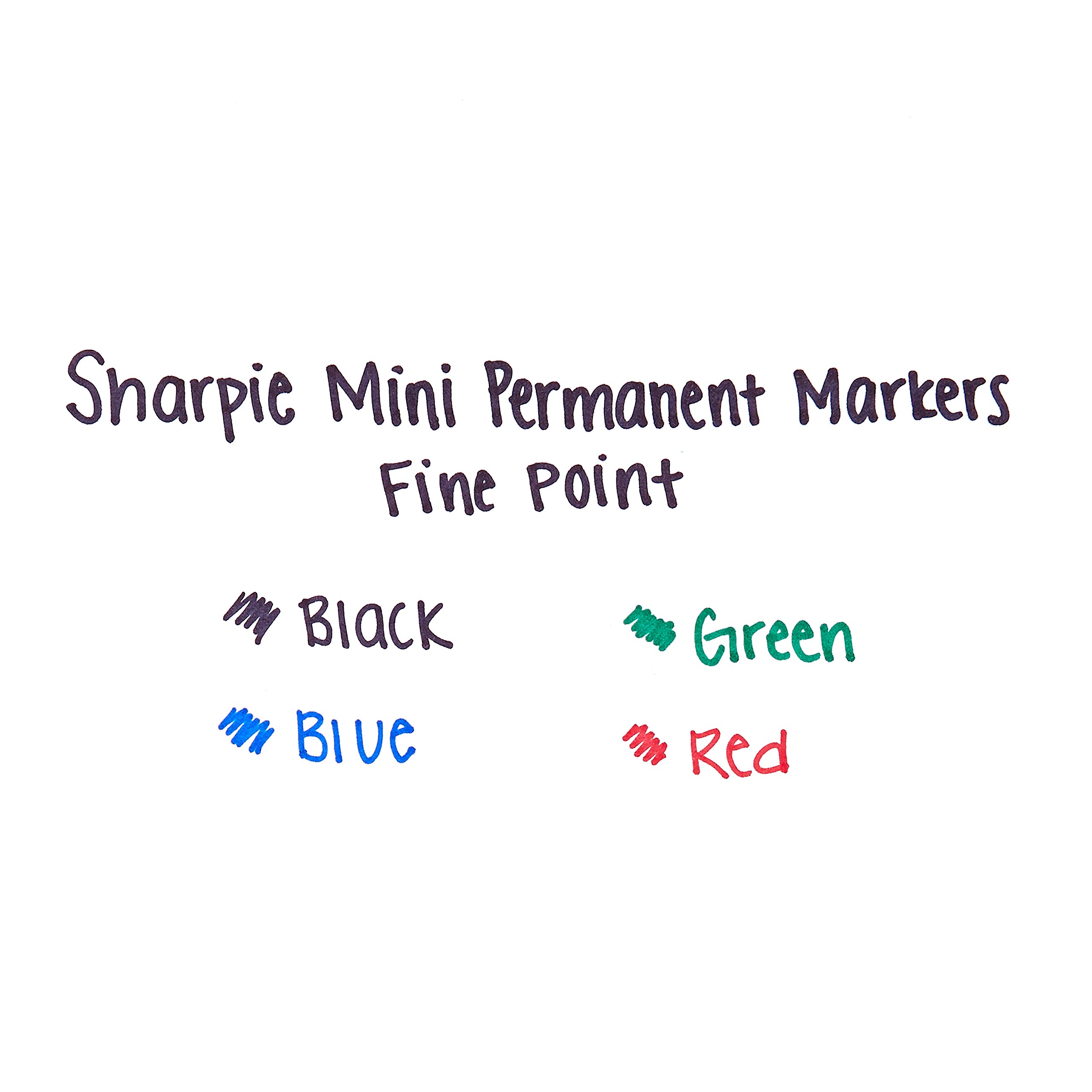 Foto 7 pulgar | Rotuladores Permanentes Sharpie Mini Fine Point, 4 Colores - Venta Internacional.