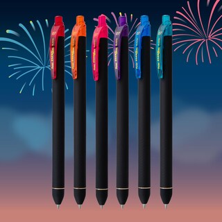 Foto 2 | Bolígrafo Retráctil Pentel Energel Kuro Shades Of Joy, Paquete De 6 - Venta Internacional.