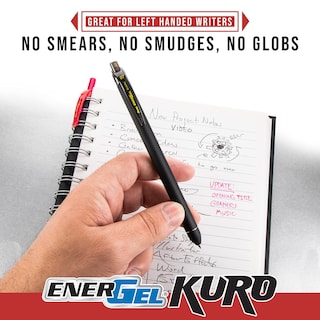 Foto 4 | Bolígrafo Retráctil Pentel Energel Kuro Shades Of Joy, Paquete De 6 - Venta Internacional.