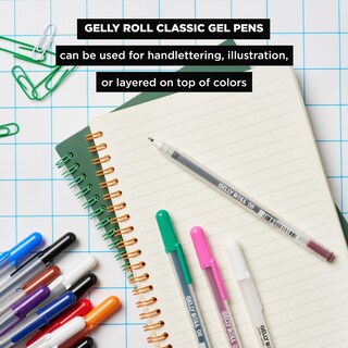 Foto 4 | Bolígrafos De Gel Sakura Gelly Roll, Punta Fina, Mediana Y Llamativa 05/08/10, 6 Unidades - Venta Internacional.