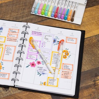 Foto 6 | Rotulador Zebra Pen Mildliner Brush De Doble Punta, 15 Colores - Venta Internacional.