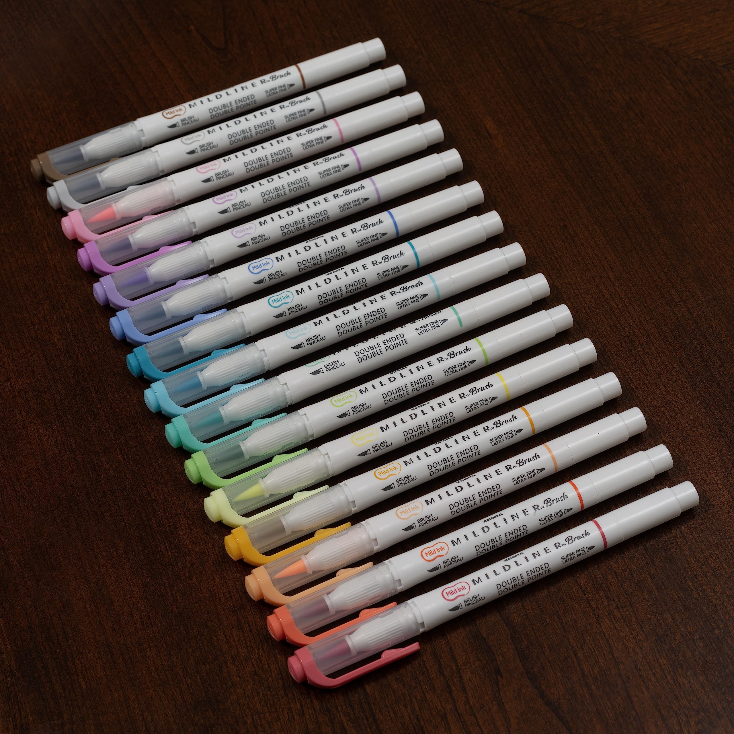 Foto 8 pulgar | Rotulador Zebra Pen Mildliner Brush De Doble Punta, 15 Colores - Venta Internacional.