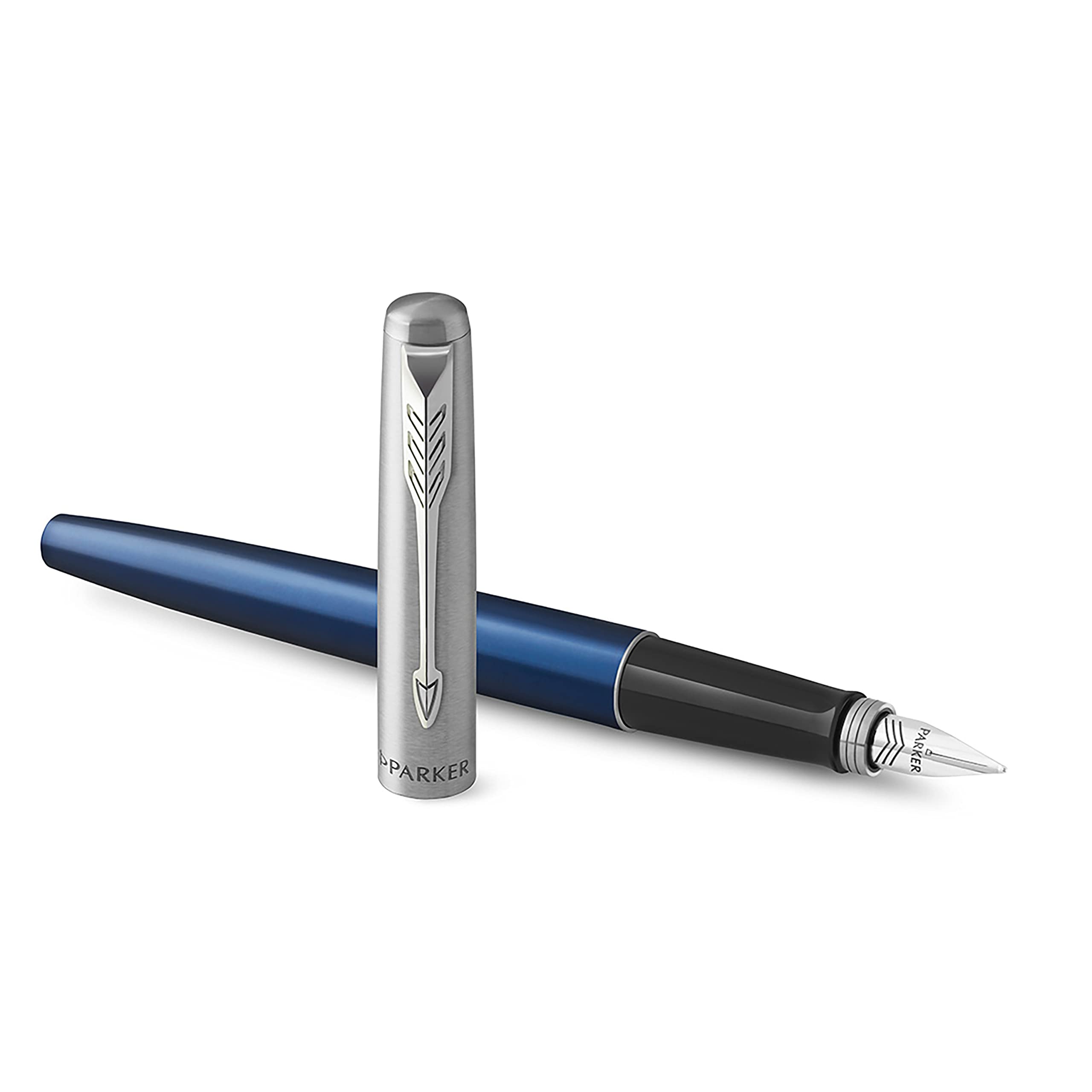 Foto 2 pulgar | Pluma Estilográfica Parker Jotter Azul Real Con Punta Mediana - Venta Internacional.