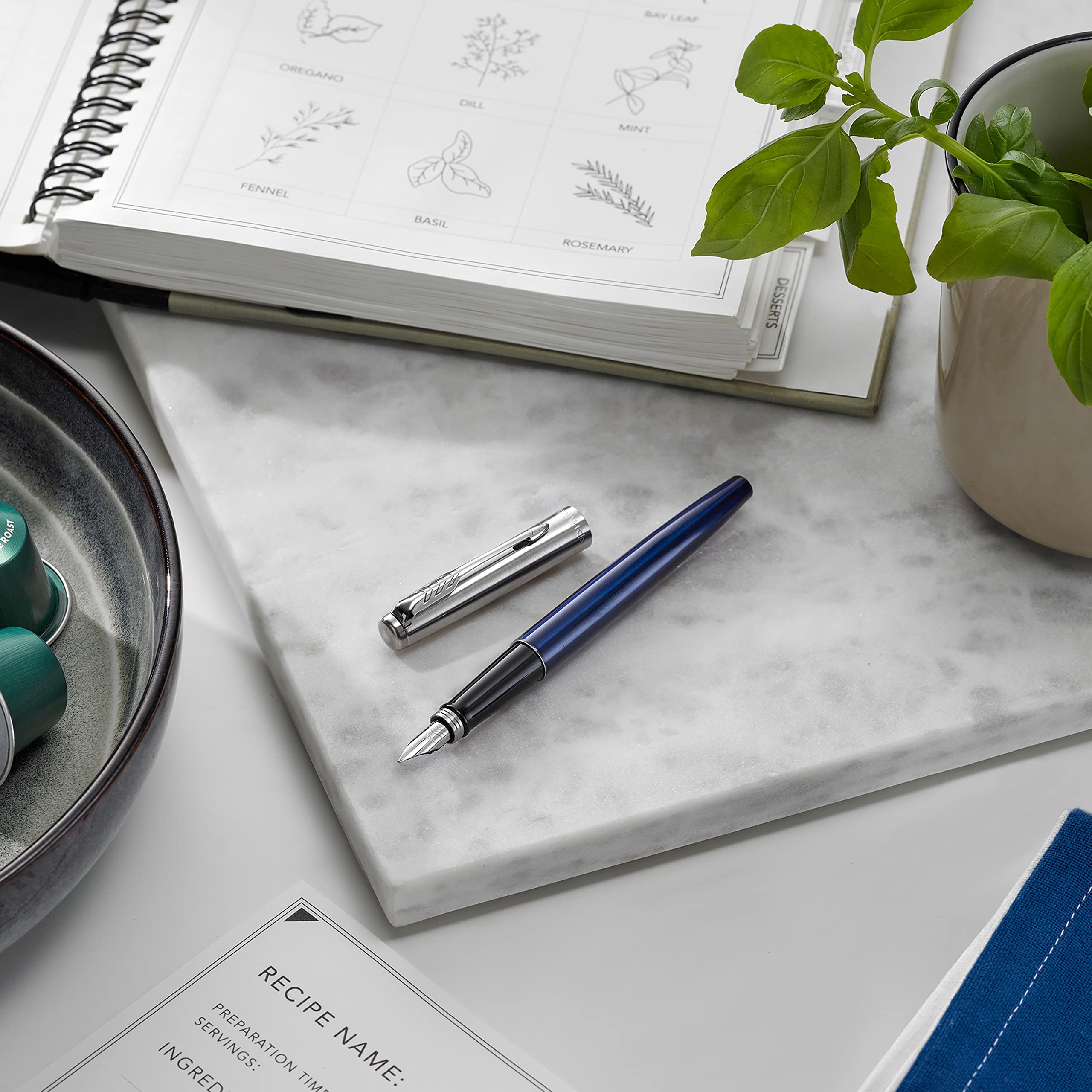 Foto 6 pulgar | Pluma Estilográfica Parker Jotter Azul Real Con Punta Mediana - Venta Internacional.