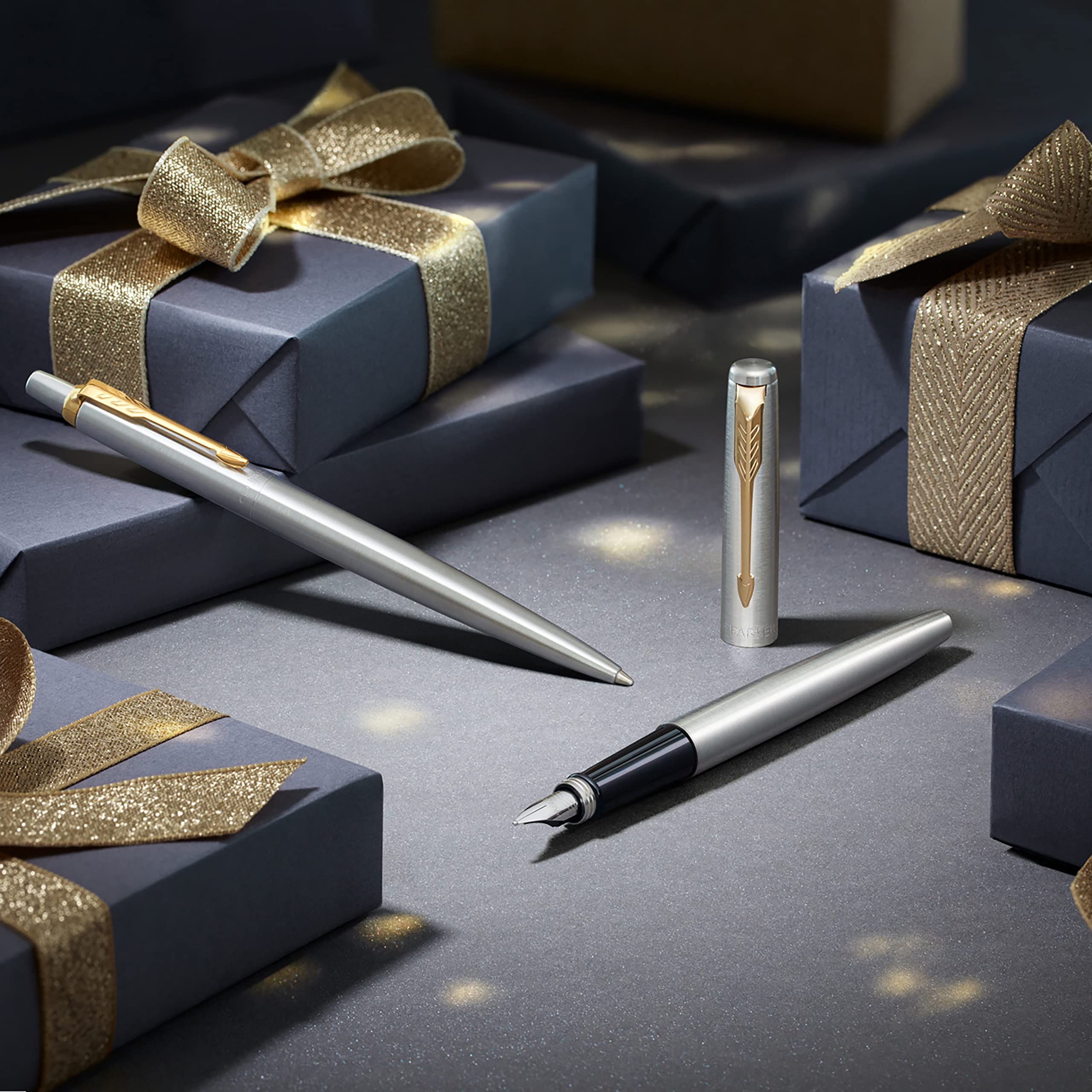 Foto 7 | Pluma Estilográfica Parker Jotter Azul Real Con Punta Mediana - Venta Internacional.