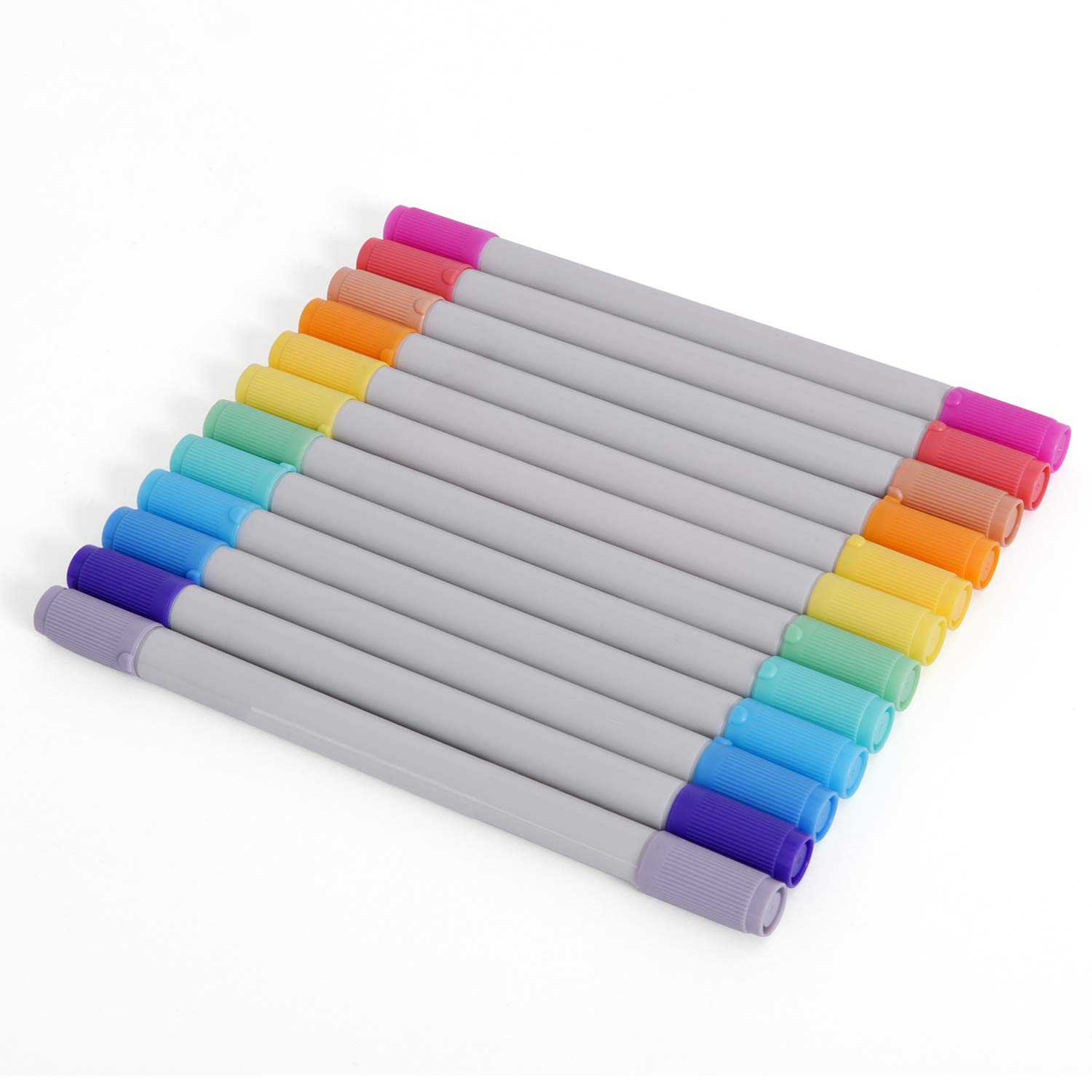 Rotulador Zink, Colorido, Fino Y Cincel, Doble Punta, 12 Unidades - Venta Internacional.