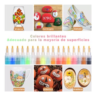 Foto 4 | Plumones Punta Pincel Marcadores Acrílico 72 Pzs, Belug Colores