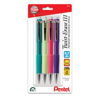 Foto 1 | Lápiz Mecánico Pentel Twist-erase Iii De 0,7 Mm, Paquete De 4 - Venta Internacional.
