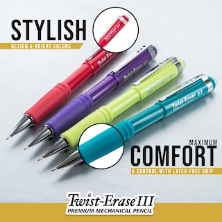 Foto 3 | Lápiz Mecánico Pentel Twist-erase Iii De 0,7 Mm, Paquete De 4 - Venta Internacional.