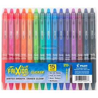 Foto 1 | Bolígrafos De Gel Pilot Frixion Clicker, Borrables, Finos, 0,7 Mm, Paquete De 15 - Venta Internacional.