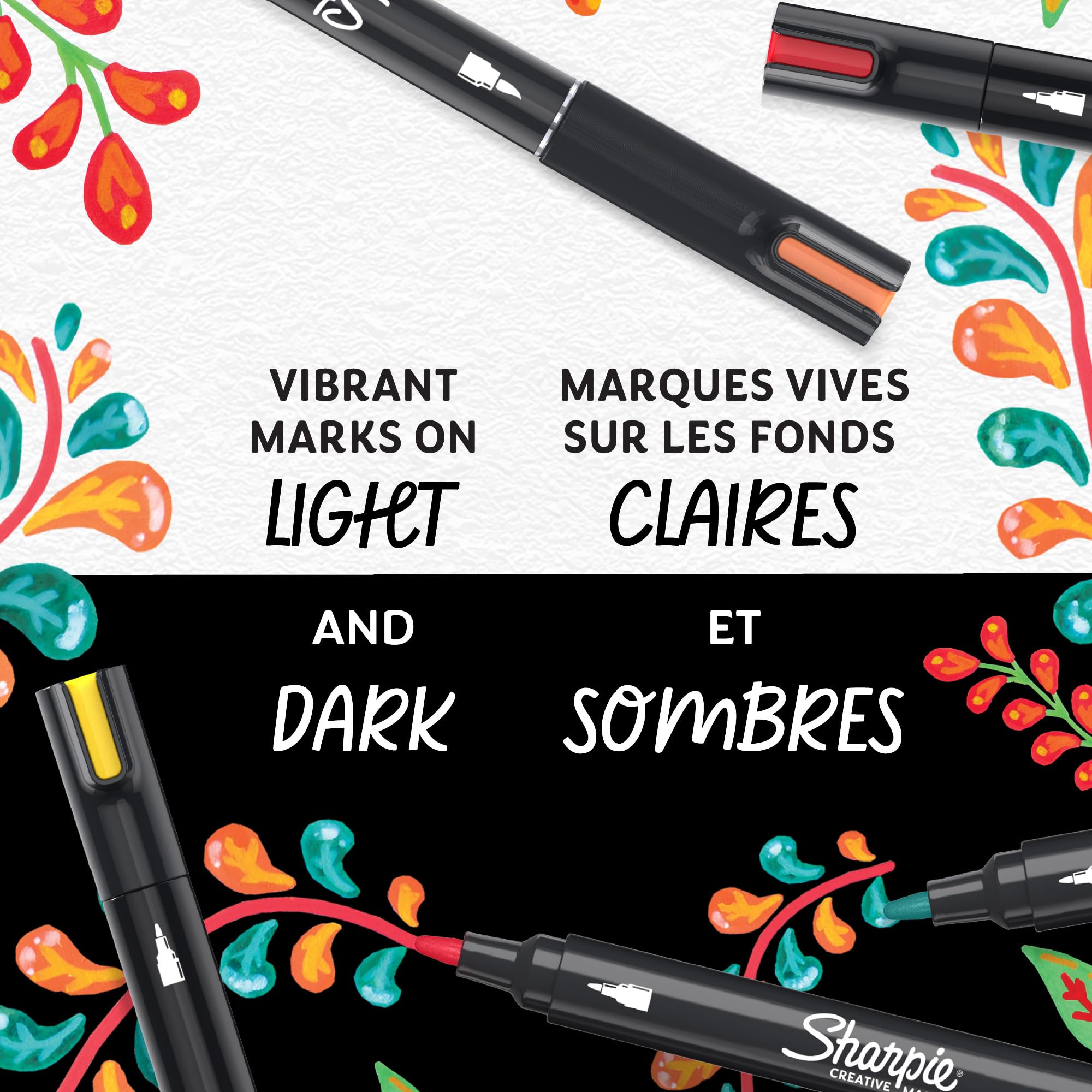 Foto 5 | Brocha Acrílica Con Base De Agua Markers Sharpie Creative, Punta 12 - Venta Internacional.