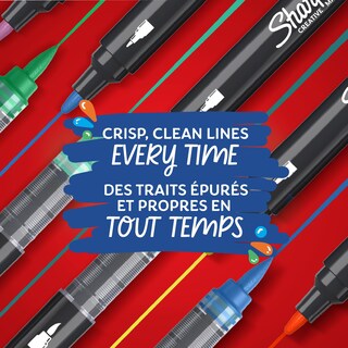 Foto 6 | Brocha Acrílica Con Base De Agua Markers Sharpie Creative, Punta 12 - Venta Internacional.