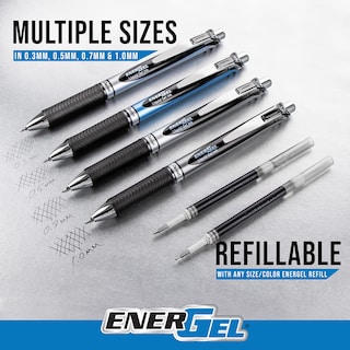 Foto 2 | Bolígrafo Pentel Energel Rtx De Gel Líquido Retráctil De 0,7 Mm, Paquete De 8 - Venta Internacional.