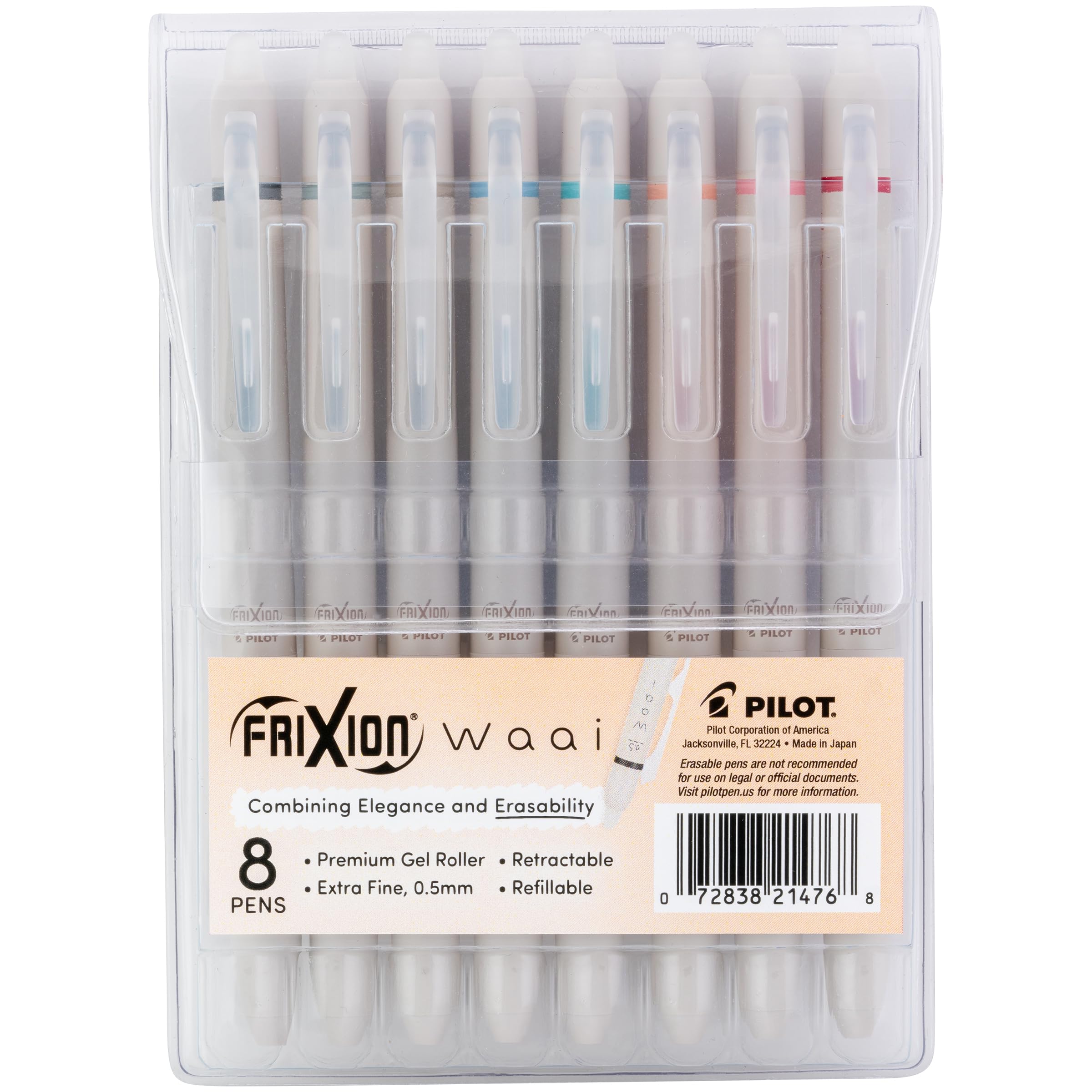 Bolígrafos De Gel Pilot Frixion Waai De 0,5 Mm Con Punta Extrafina, Paquete De 8 - Venta Internacional.