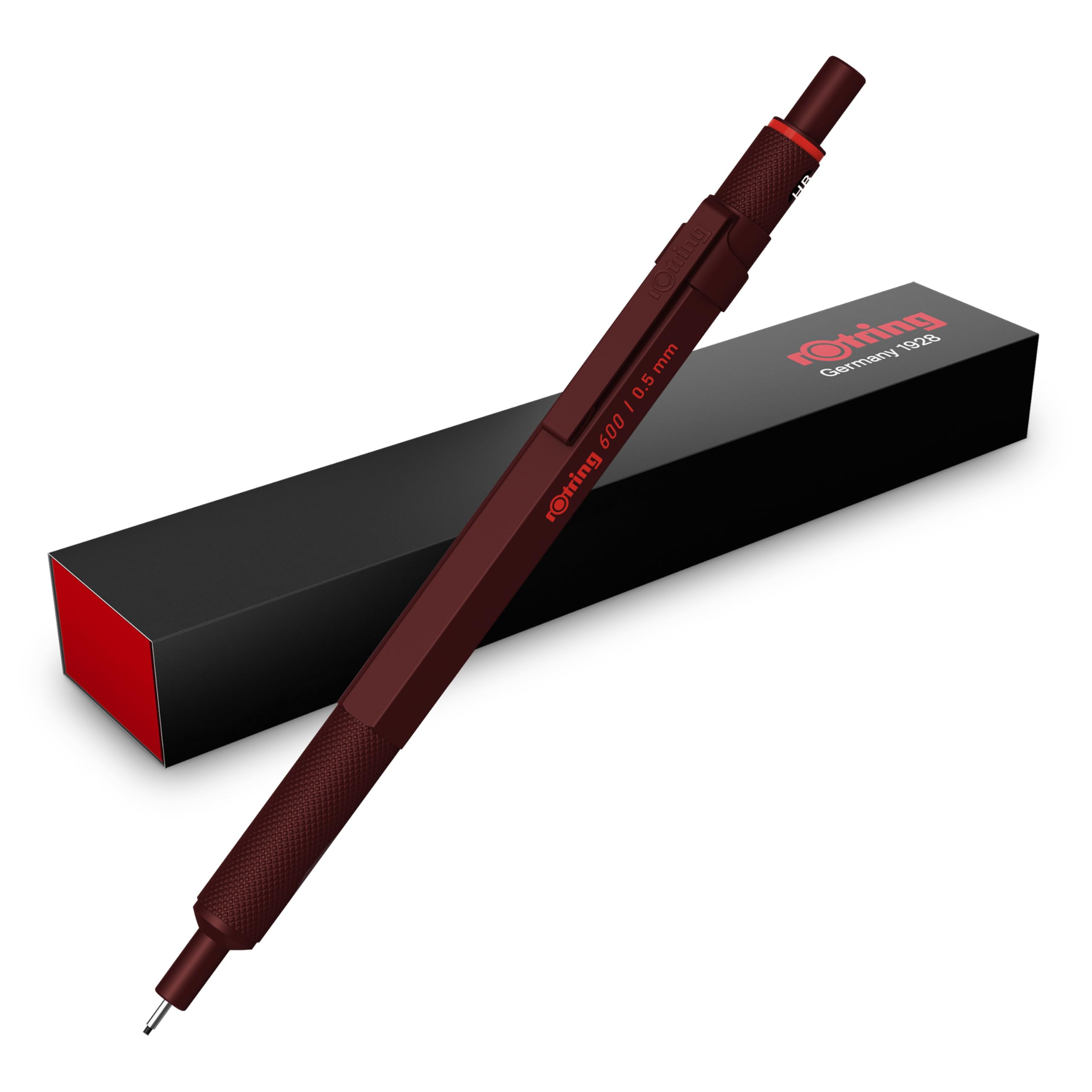 Lápiz Mecánico Rotring 600 De 0,7 Mm Con Cuerpo Totalmente Metálico, Color Plateado - Venta Internacional.