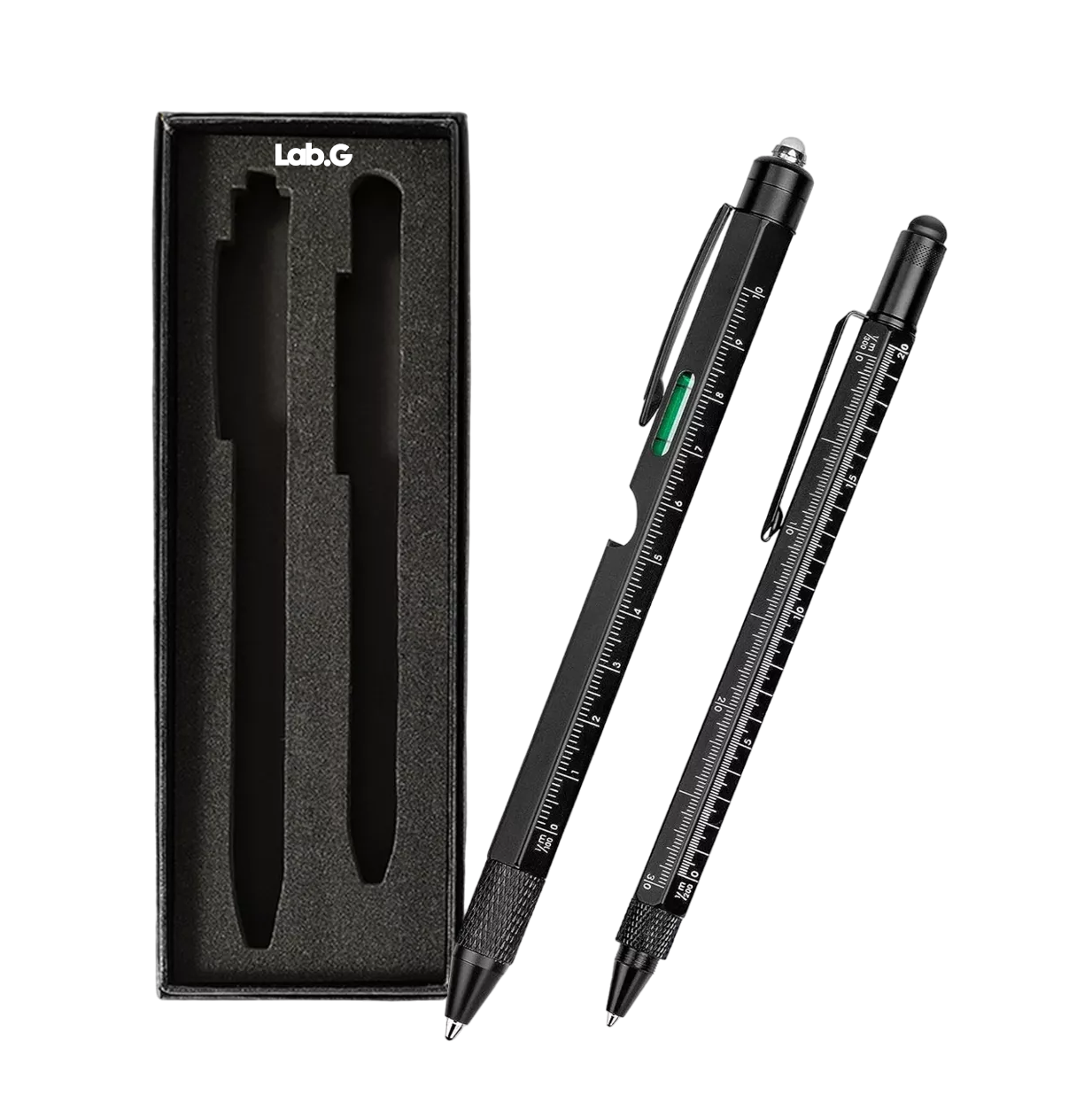 Pluma Ingeniero Bolígrafo Lab.g Multiherramienta 9 En1 Negro