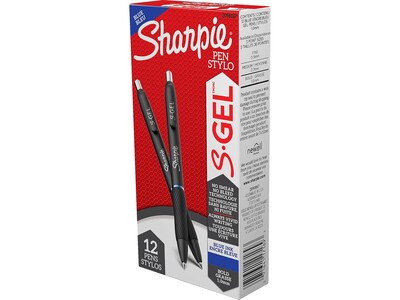 Foto 1 | Bolígrafos De Gel Sharpie S-gel Bold Point, 1 Mm, Tinta Azul, 12 Unidades - Venta Internacional.