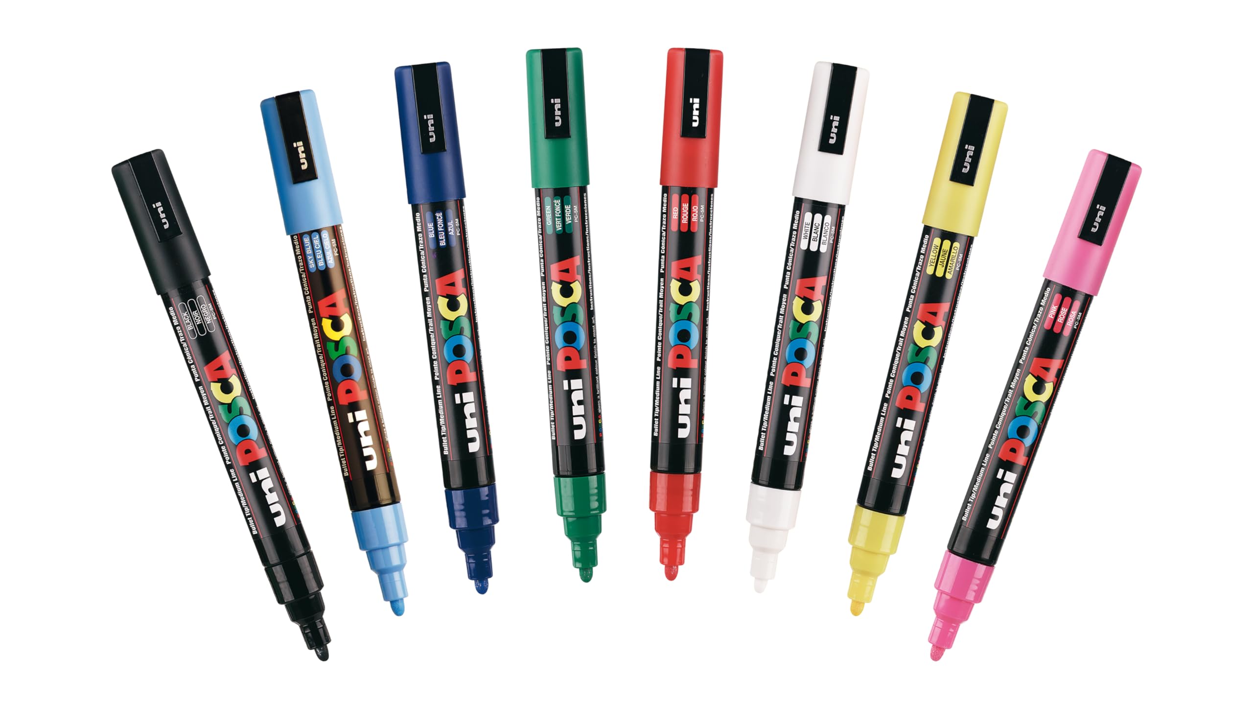 Foto 2 | Marcadores Posca De 5 M, Paquete De 8 Unidades, Para Material De Arte Y Material Escolar - Venta Internacional.