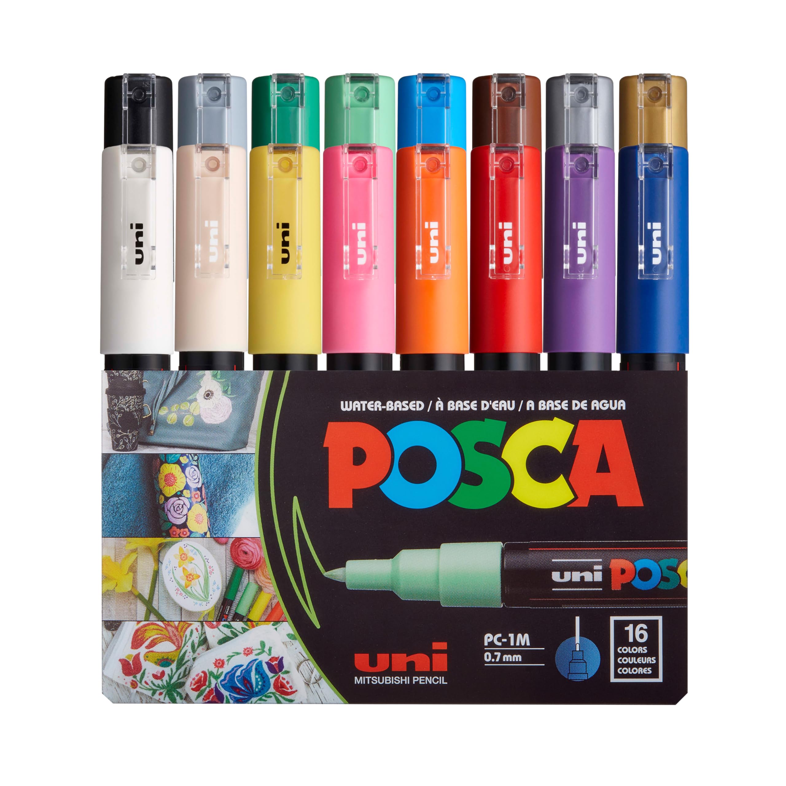 Marcadores De Pintura Posca 16, Material De Arte Para Pintura Rupestre Sobre Tela - Venta Internacional.