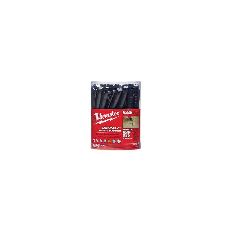 Foto 5 | Marcador Milwaukee Inkzall De Tinta Negra De Punta Fina (paquete De 36) - Venta Internacional.