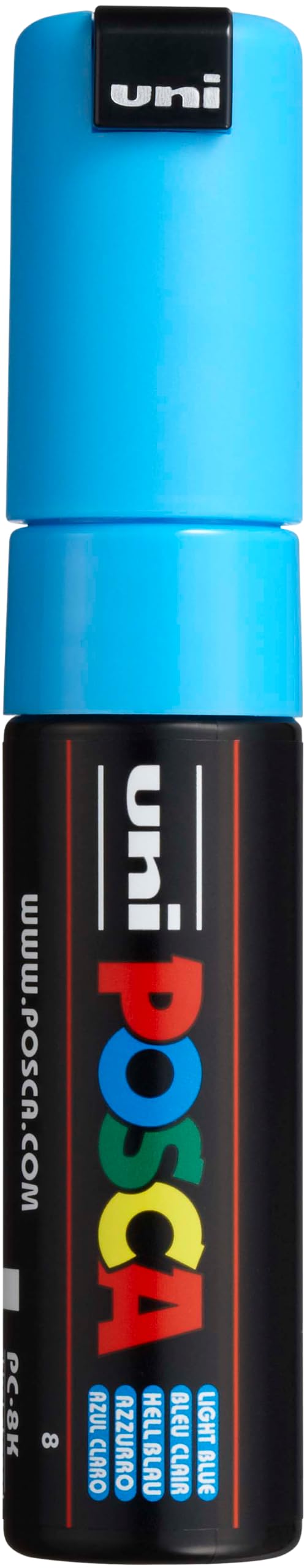 Marcador Posca 8k Azul Claro Para Material De Arte Y Material Escolar - Venta Internacional.