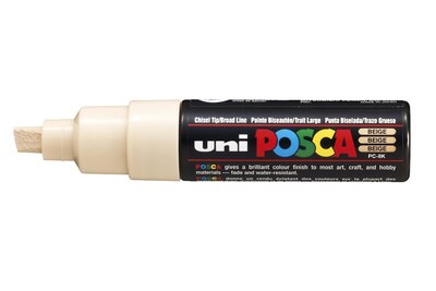 Foto 1 | Rotulador Uni Posca Pc-8k Con Punta Cincelada, Color Beige (paquete De 6) - Venta Internacional.