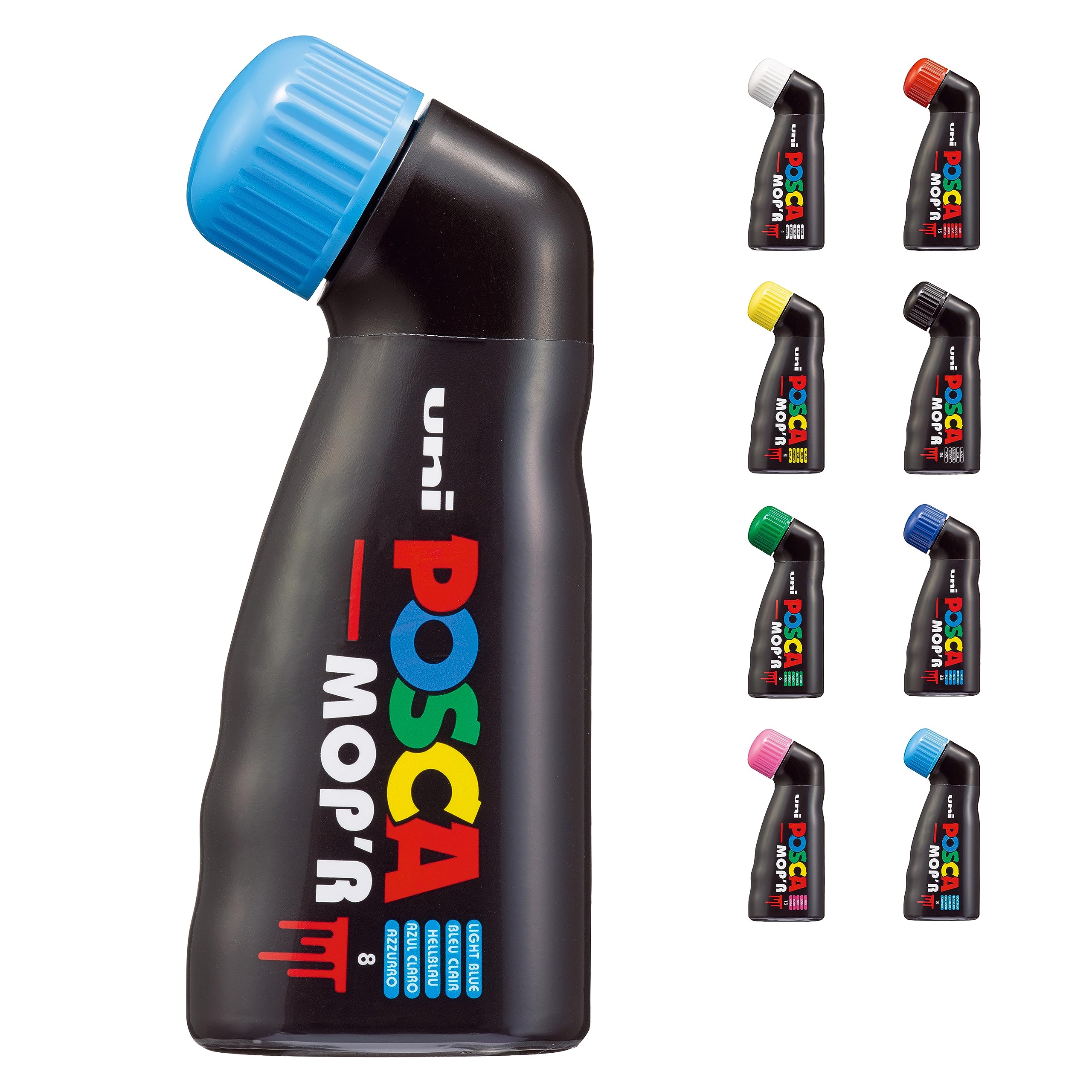 Marcadores De Pintura Uni Posca Mop'r Multicolor Xxl, 3-19 Mm, Azul Claro - Venta Internacional.