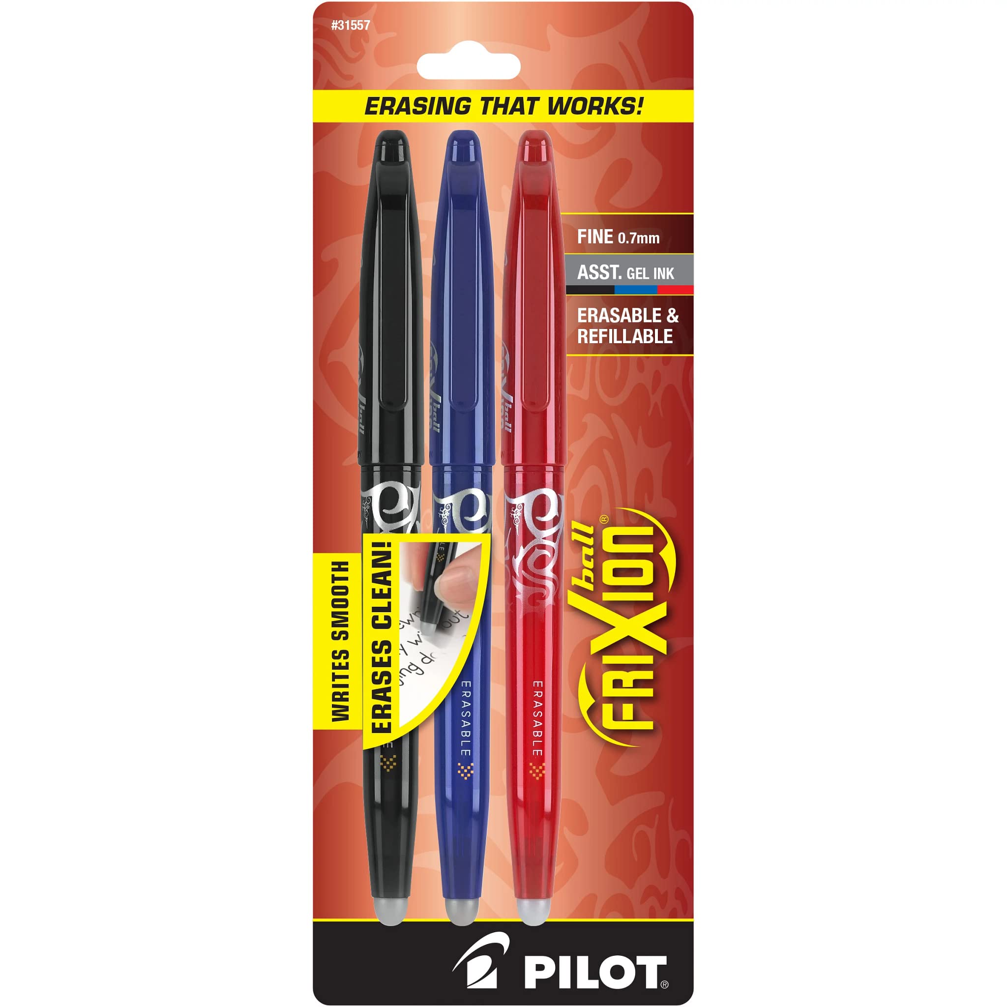 Foto 2 pulgar | Bolígrafos De Tinta De Gel Pilot Frixion Ball Borrables De Punta Fina De 0,7 Mm - Venta Internacional.