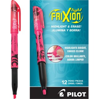 Foto 1 | Highlighters Pilot Frixion Light, Punta Cincelada Borrable, Paquete De 12 - Venta Internacional.