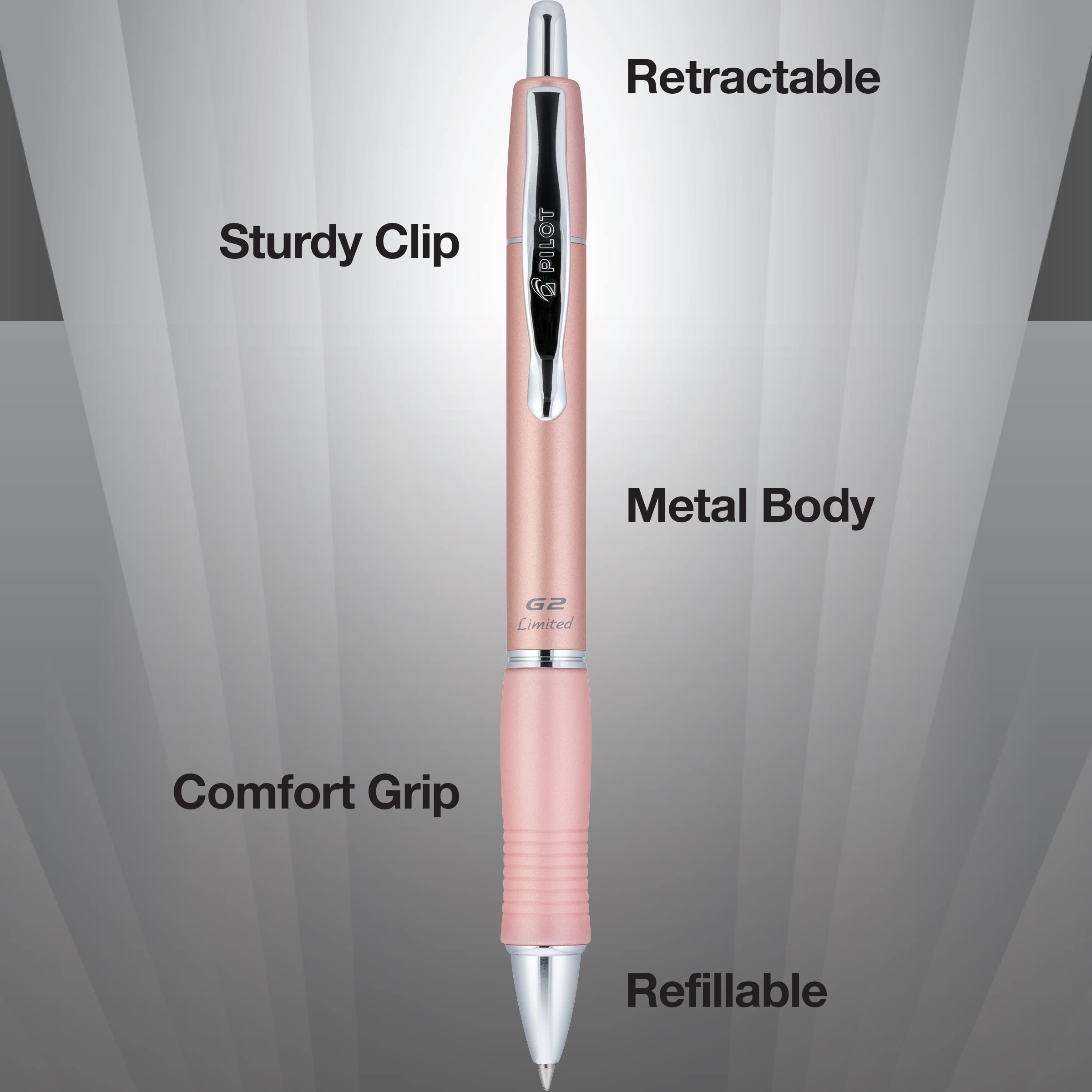 Foto 4 | Bolígrafo De Gel Pilot G2 Limited Premium, 0,7 Mm, Oro Rosa - Venta Internacional.