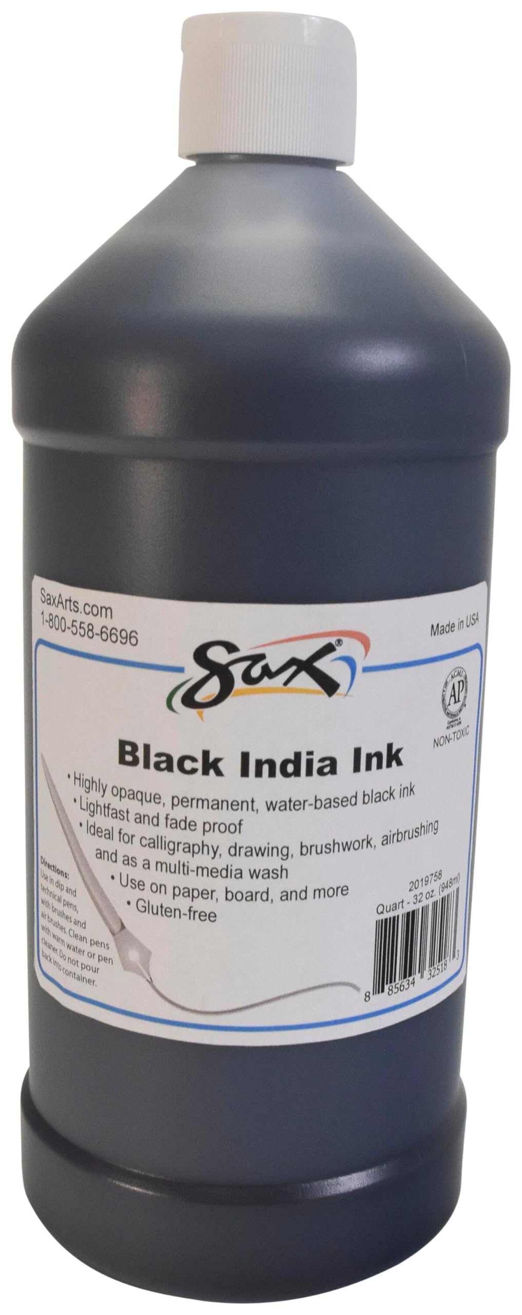 Foto 2 pulgar | Saxofón India Ink Negro 1l Negro - Venta Internacional.