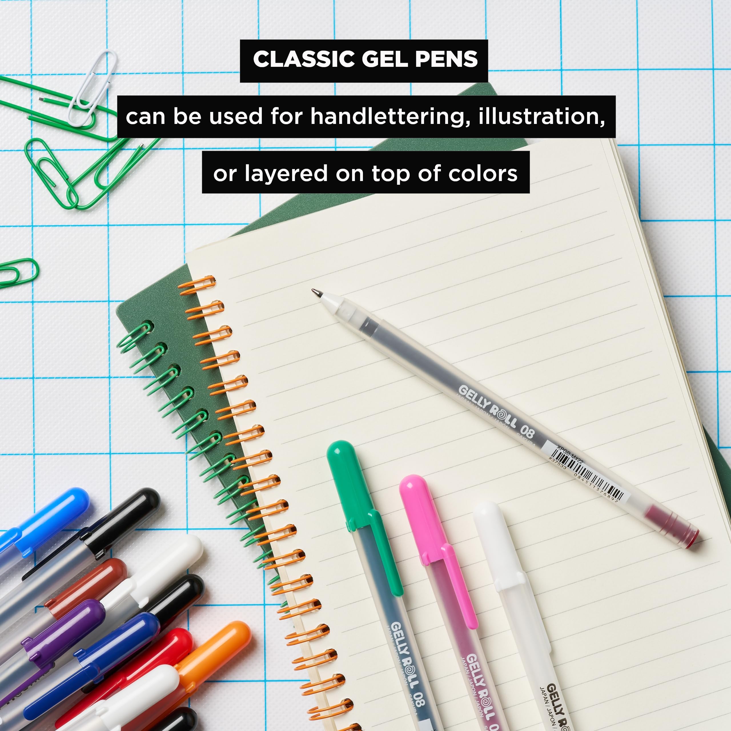 Foto 5 pulgar | Bolígrafos De Gel Sakura Gelly Roll, Punta Mediana 08, Tinta Blanca, Paquete De 6 - Venta Internacional.