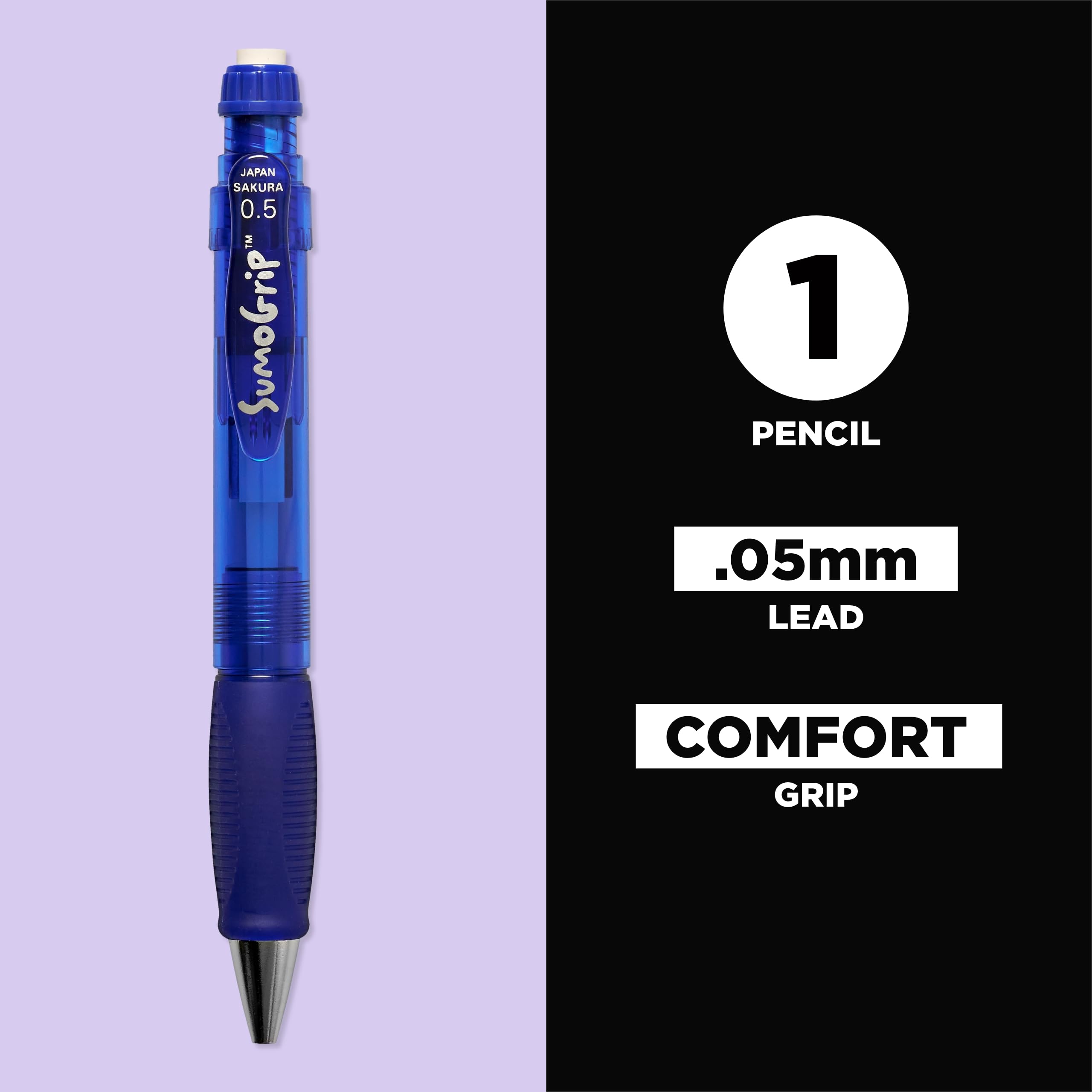 Foto 3 pulgar | Lápiz Mecánico Sakura Sumogrip De 0,5 Mm Con Agarre Cómodo - Venta Internacional.