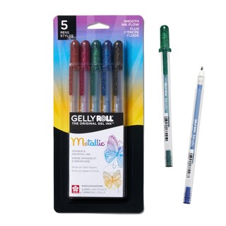 Foto 1 | Bolígrafos De Gel Sakura Gelly Roll Metallic, Paquete De 5 Unidades, Para Álbumes De Recortes - Venta Internacional.