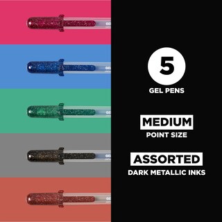 Foto 2 | Bolígrafos De Gel Sakura Gelly Roll Metallic, Paquete De 5 Unidades, Para Álbumes De Recortes - Venta Internacional.