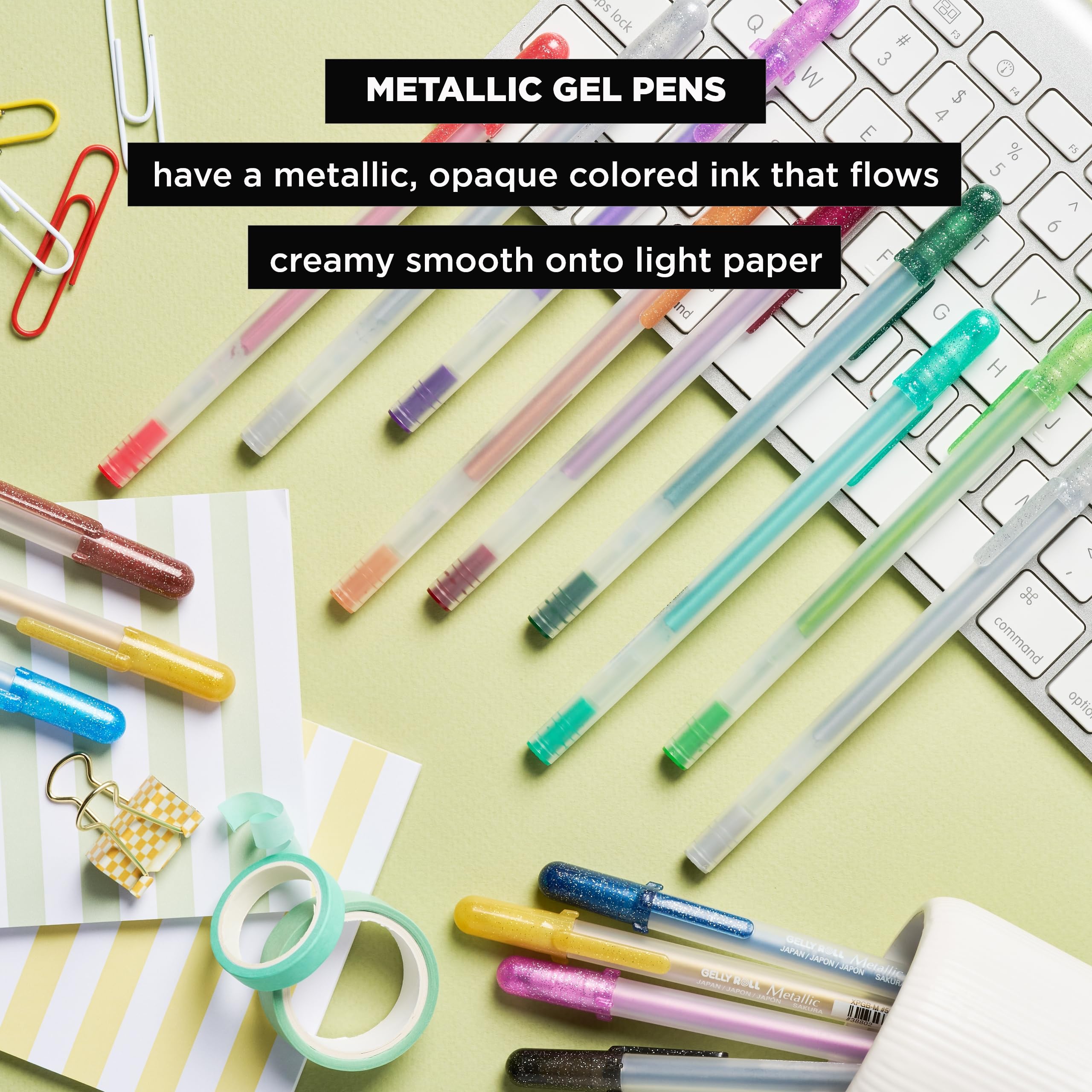 Foto 5 pulgar | Bolígrafos De Gel Sakura Gelly Roll Metallic, Paquete De 5 Unidades, Para Álbumes De Recortes - Venta Internacional.