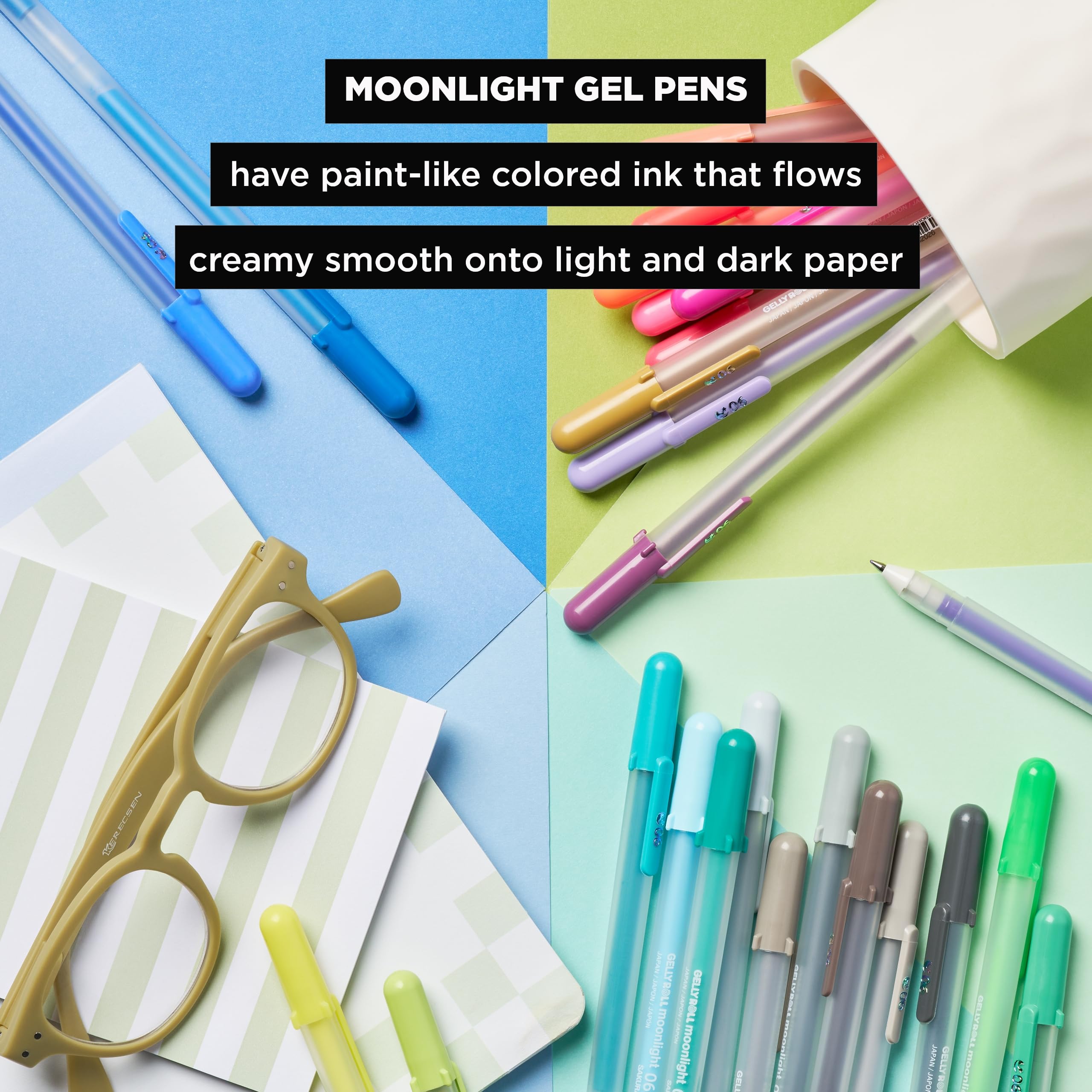 Foto 5 pulgar | Bolígrafos De Gel Sakura Gelly Roll Moonlight 10 Bold Ink, Paquete De 10 - Venta Internacional.