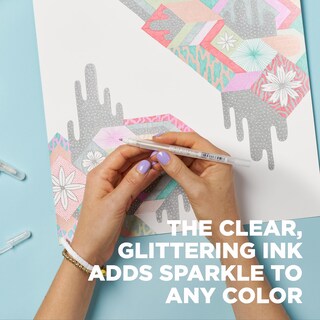 Foto 3 | Bolígrafos De Gel Con Purpurina Sakura Gelly Roll Stardust, Tinta Transparente, Paquete De 6 - Venta Internacional.