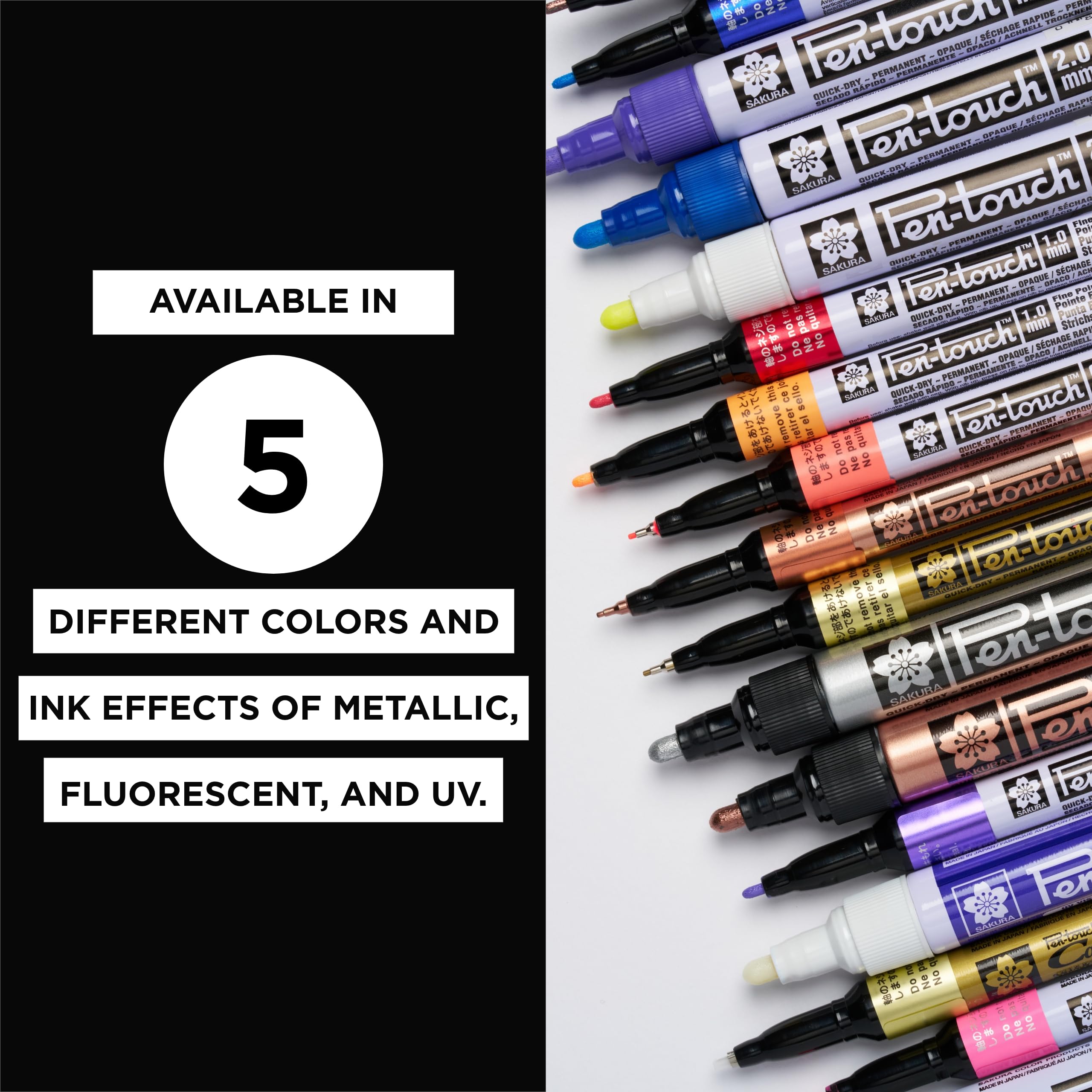 Foto 7 | Marcadores De Pintura Sakura Pen-touch Uv, Luz Negra, Paquete De 3 - Venta Internacional.