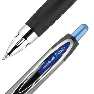 Foto 3 | Bolígrafos De Gel Uni-ball 207 Retráctiles De Punta Media, Color Azul, Paquete De 12 - Venta Internacional.